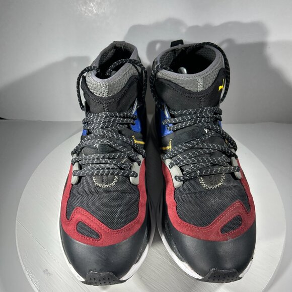 Puma TRC Blaze Mid Casual Shoes Mens Size 10.5 Black Blue Fashion Sneakers Boots - Picture 2 of 12